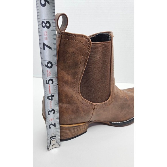 Brown Leather Ankle Boots - Picture 10 of 10